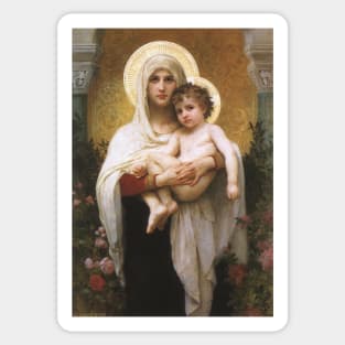 Madonna of the Roses by Bouguereau Sticker